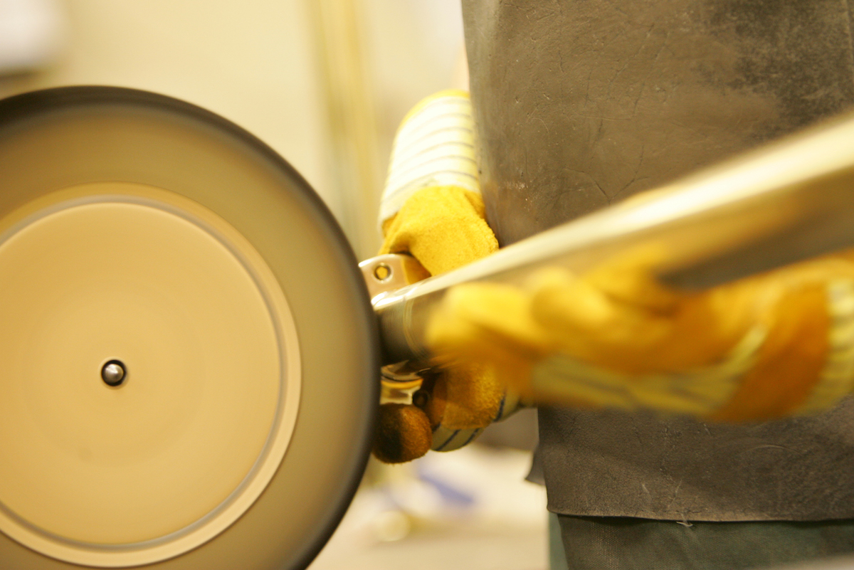 Perrin & Rowe polishing in the factory