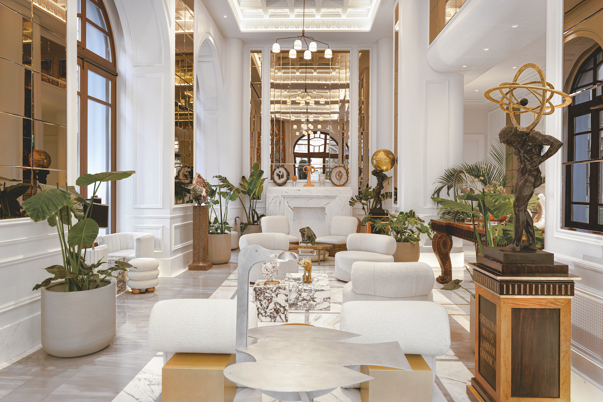 THE DOLLI at Acropolis lounge - plush, luxury interior design