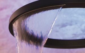 water and light from circular shower in Ametis collection from GRAFF