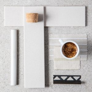 coffee, cork and cream tiles moodboard by Parkside