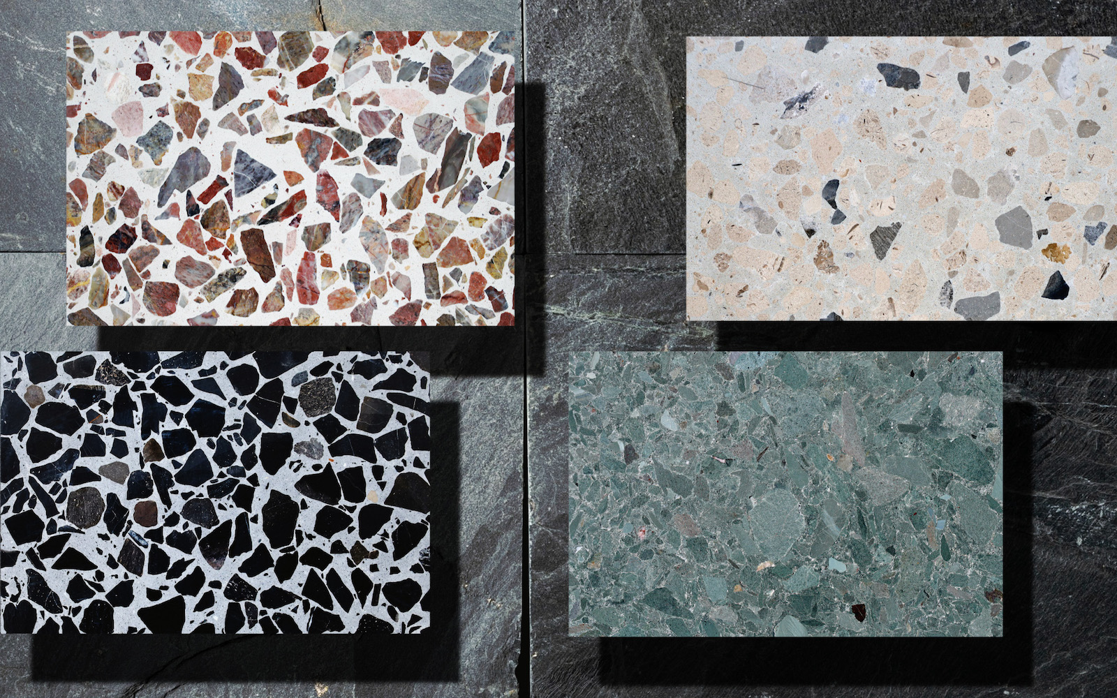 Terrazzo samples from Parkside