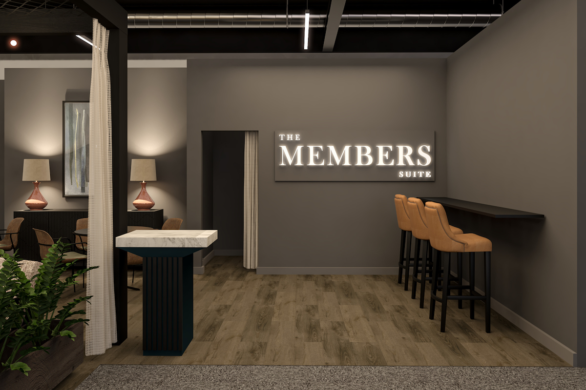 Render of members suite at IHS 2023