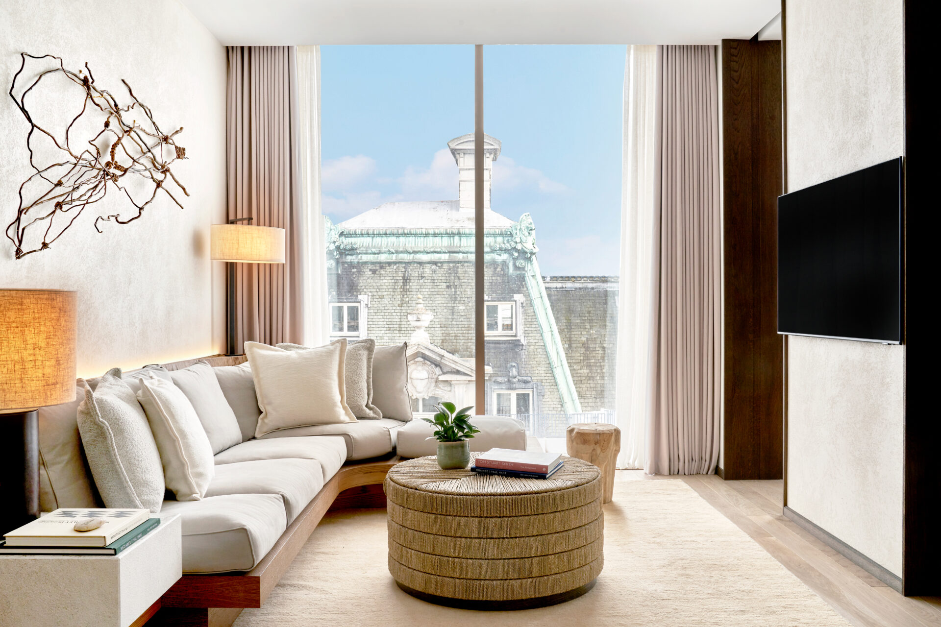 A skyline suite inside 1 Hotel Mayfair, overlooking the Ritz London