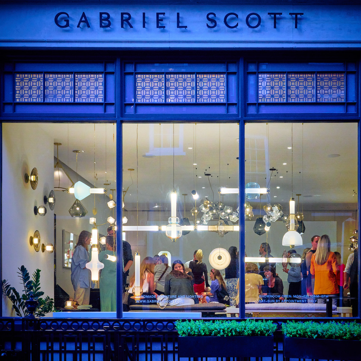 The hotel design community gathered at Gabriel Scott's Mayfair showroom for the panel discussion. | Image credit: Gabriel Scott