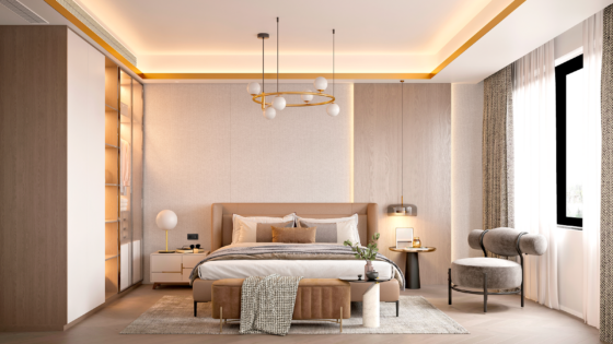 A contemporary, luxury suite