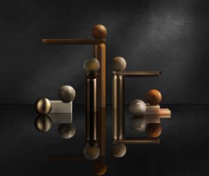 Gessi Perle Collection in shades of terracotta