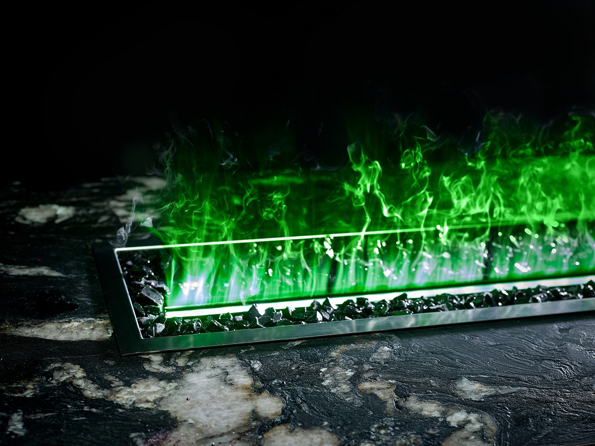 Water vapour fire table from LUUME Fires