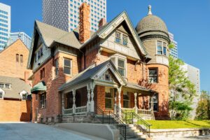 exterior view of period house in Denver to be transformed by Urban Cowboy into a boutique Hotel