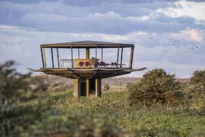 Mnara viewing tower at Angama-Amboseli