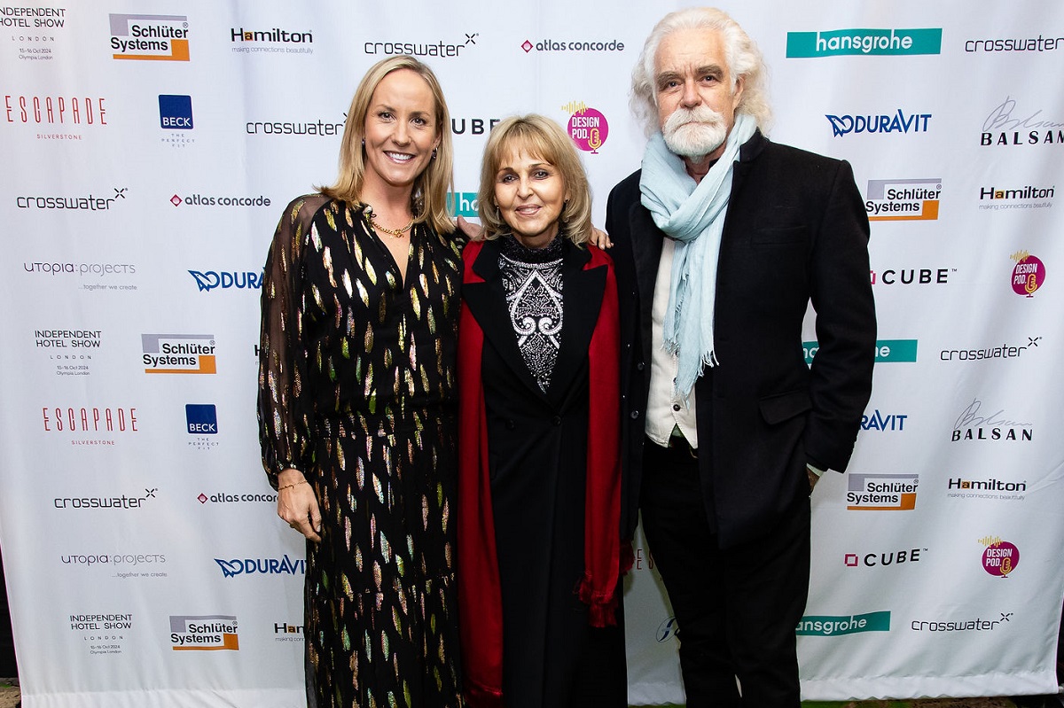 Image caption: Beverly and Dereck Joubert, winners of the International Award with Charlotte Rous.