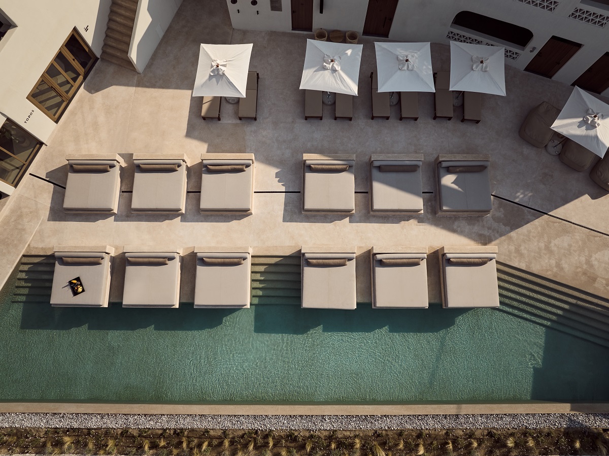 Pool of Domes hotel in Mykonos