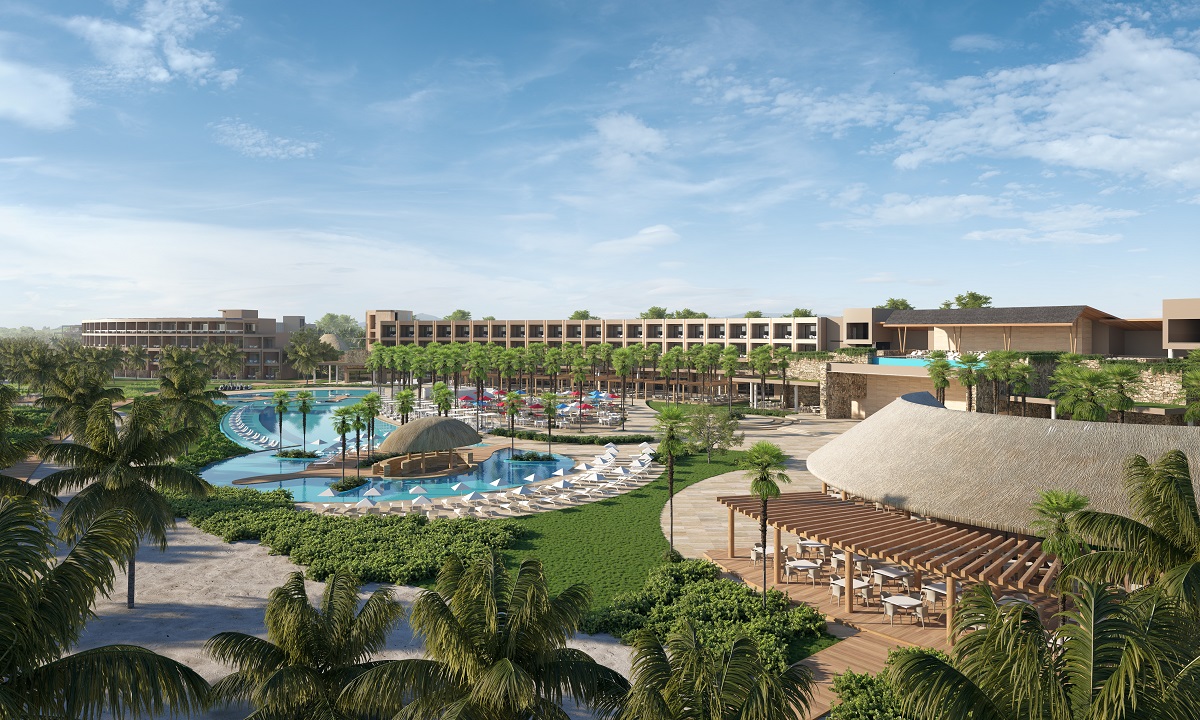 Render of hotel landscape of Curio by Hilton in Dominican Republic