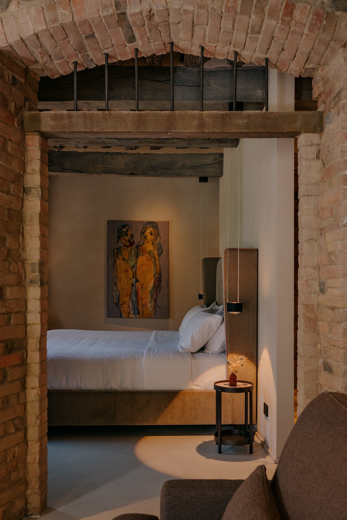 Original architecture shelters the hotel in Italy