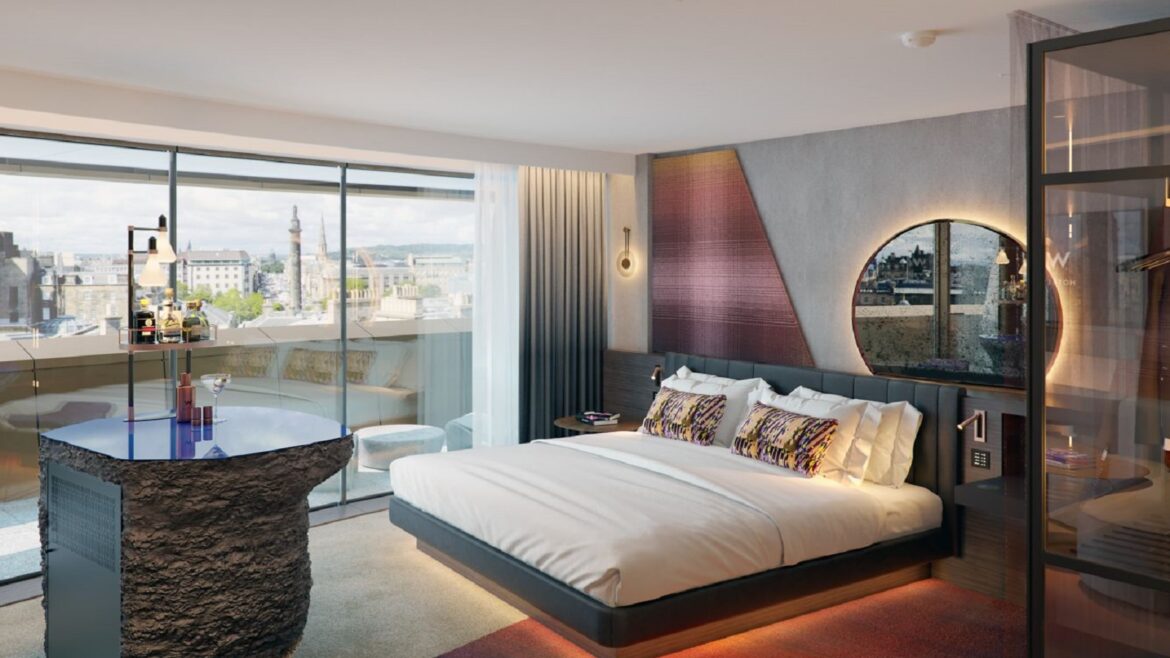 W Edinburgh contemporary design inside suite