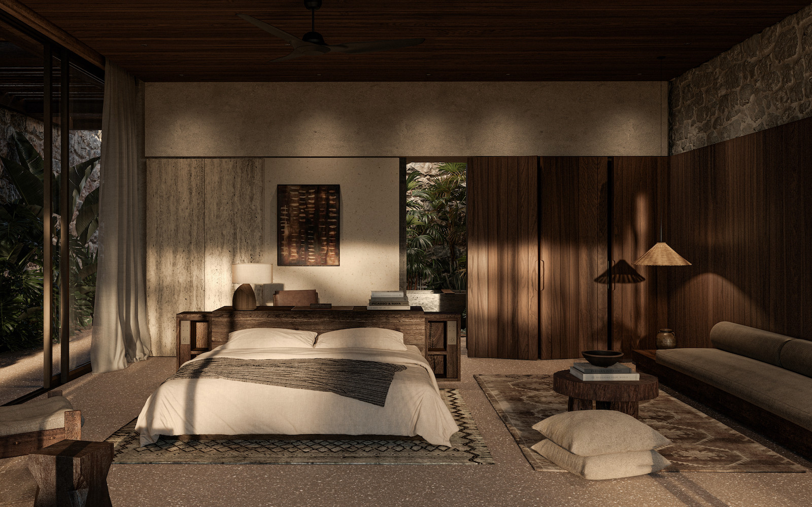 Bedroom concept - designed in an minimalist