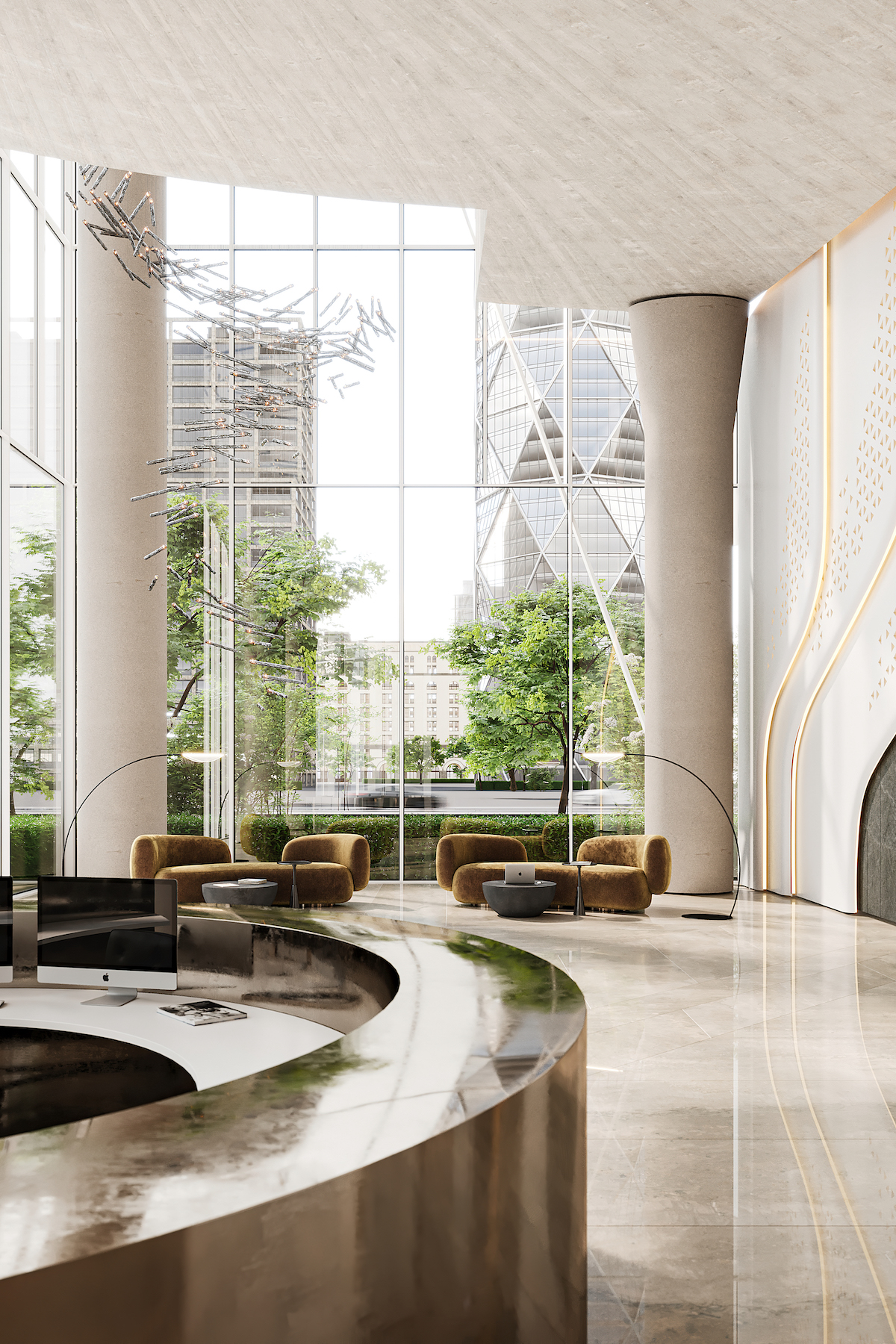 Contemporary lobby design