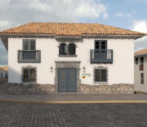 exterior render from street of Motto by Hilton Cusco