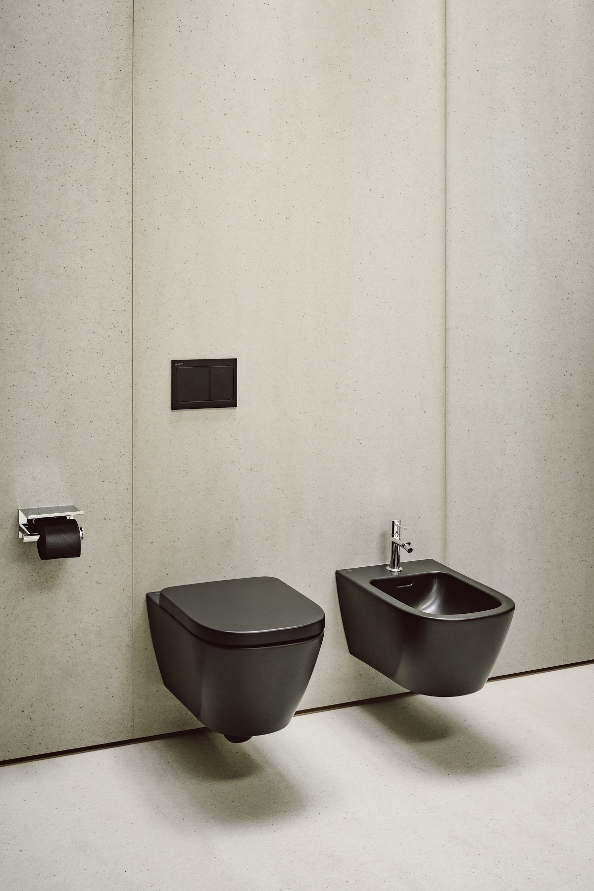 wall hung toilet and bidet in MEDA range by Laufen
