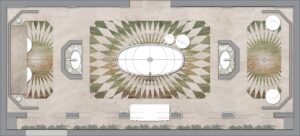floor plan by 1508 London for WOW!House House of Rohl