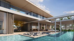 linking interior and exterior space in Four Seasons Resort and Residences AMAALA