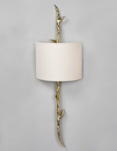 bronze amiens wall light by Vaughan sculpted in a twig shape
