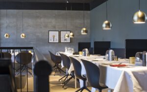 BoConcept dining furniture in a restaurant setting