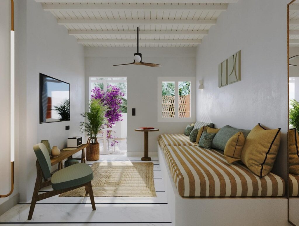 Numo Mykonos – the new quiet luxury arrival in the Cyclades • Hotel Designs