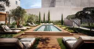 roof top terrace and pool at Locke Lisbon