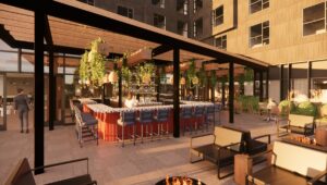 rooftop bar at The-Printing-House-Nashville-Downtown-Tapestry-Collection-by-Hilton-
