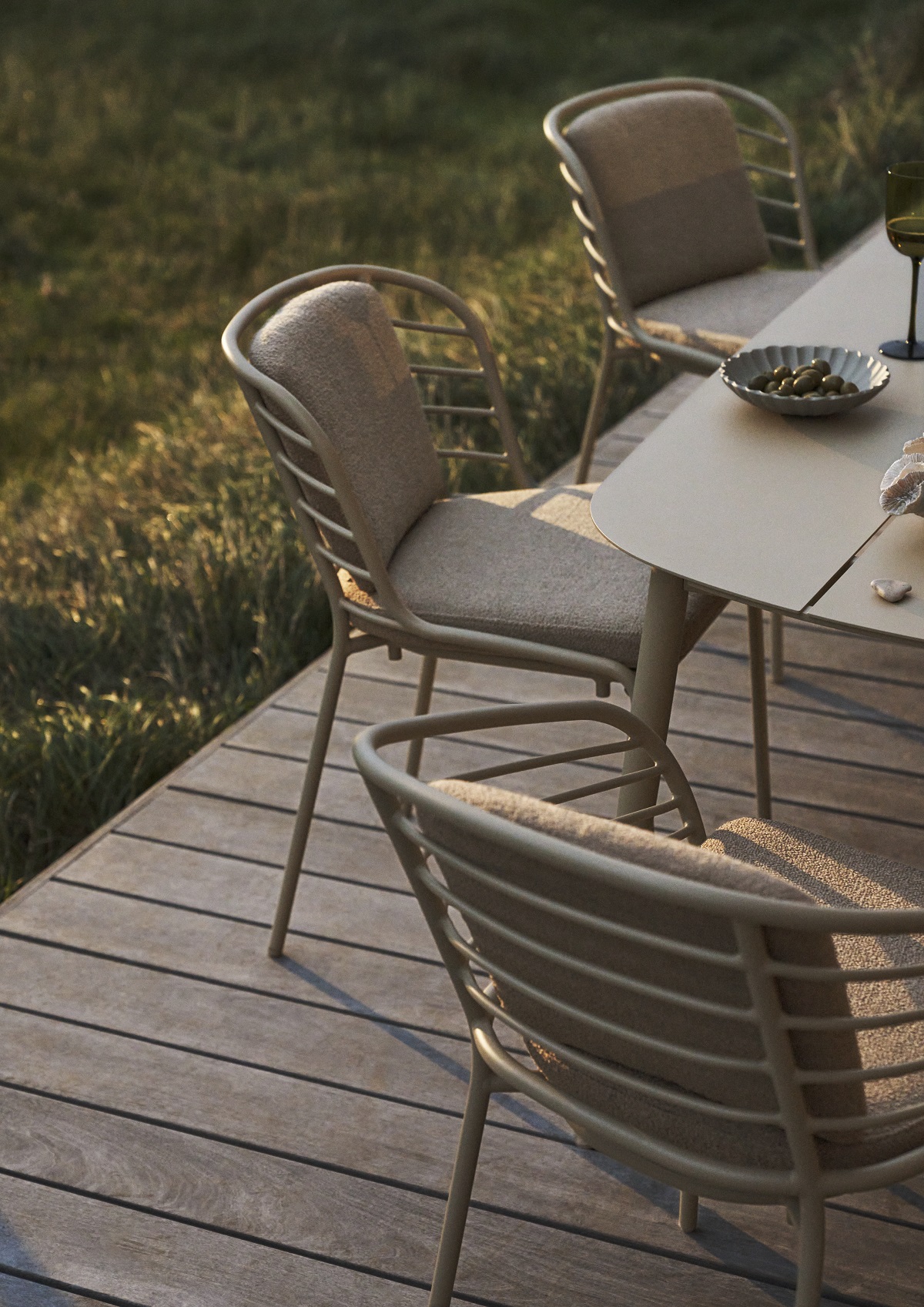 brown outdoor chair from Cancun range