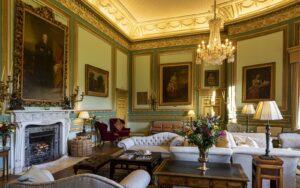 period drawing room at Swinton Park Hotel