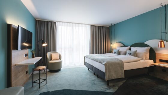 guestroom in the niu - the first holiday inn to open in germany