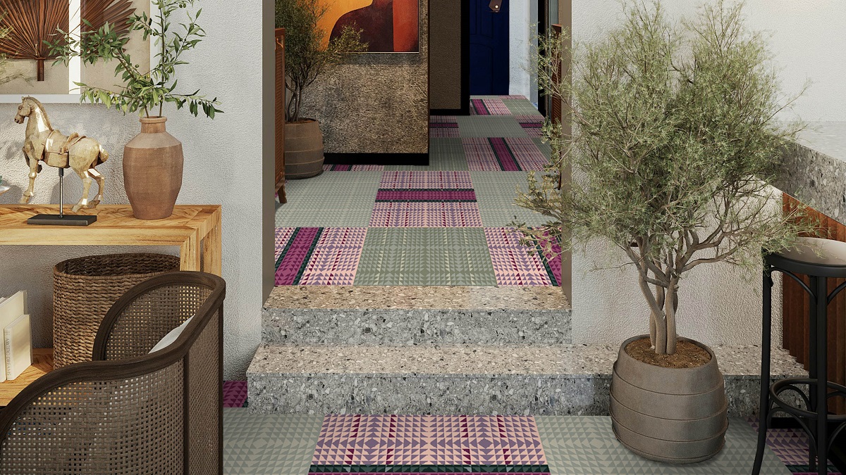 patterned Intermittent carpet design