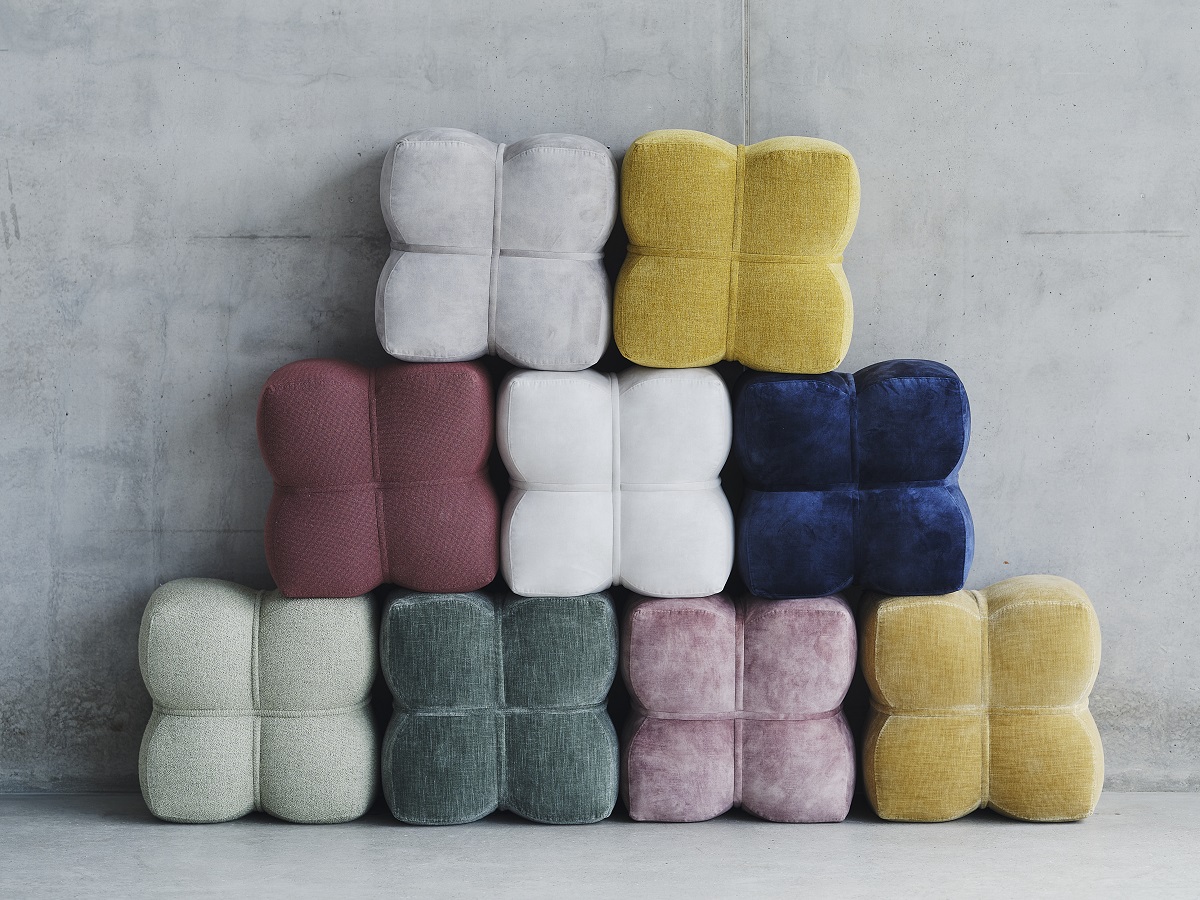 collection of nawabari footstools from BoConcept
