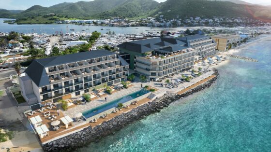 aerial view of The Whimsy Hotel & Spa Saint-Martin – MGallery Collection