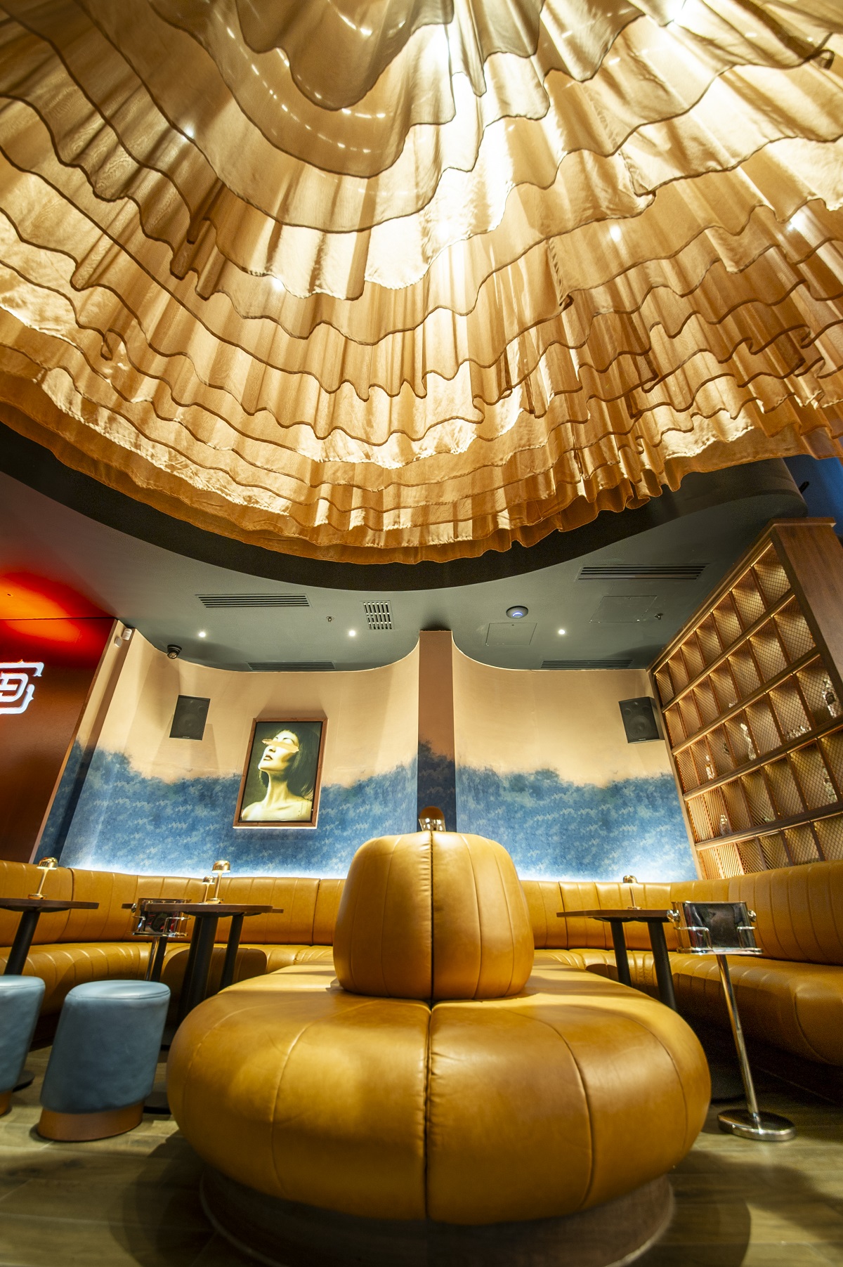 statement lighting and bespoke surface design in Dear Sailor speakeasy