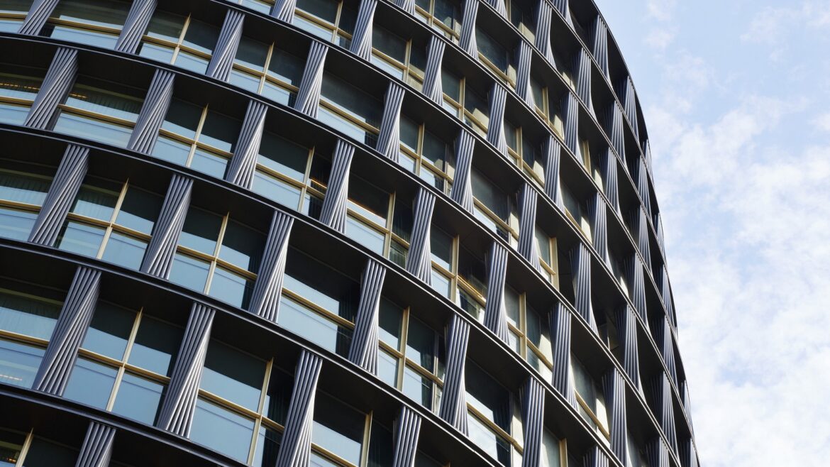 detail of structure and façade of art’otel London Hoxton by Squire & Partners