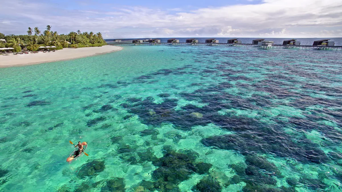 park hyatt maldives hadahaa aerial beach lagoon