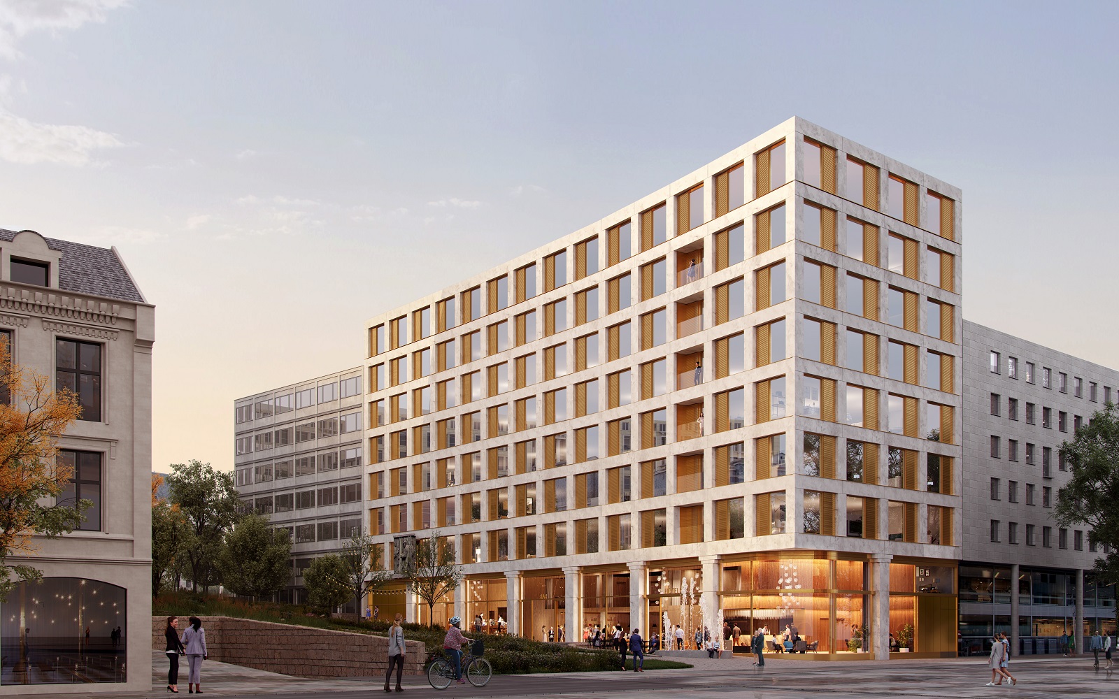 render of The Hoxton Oslo façade