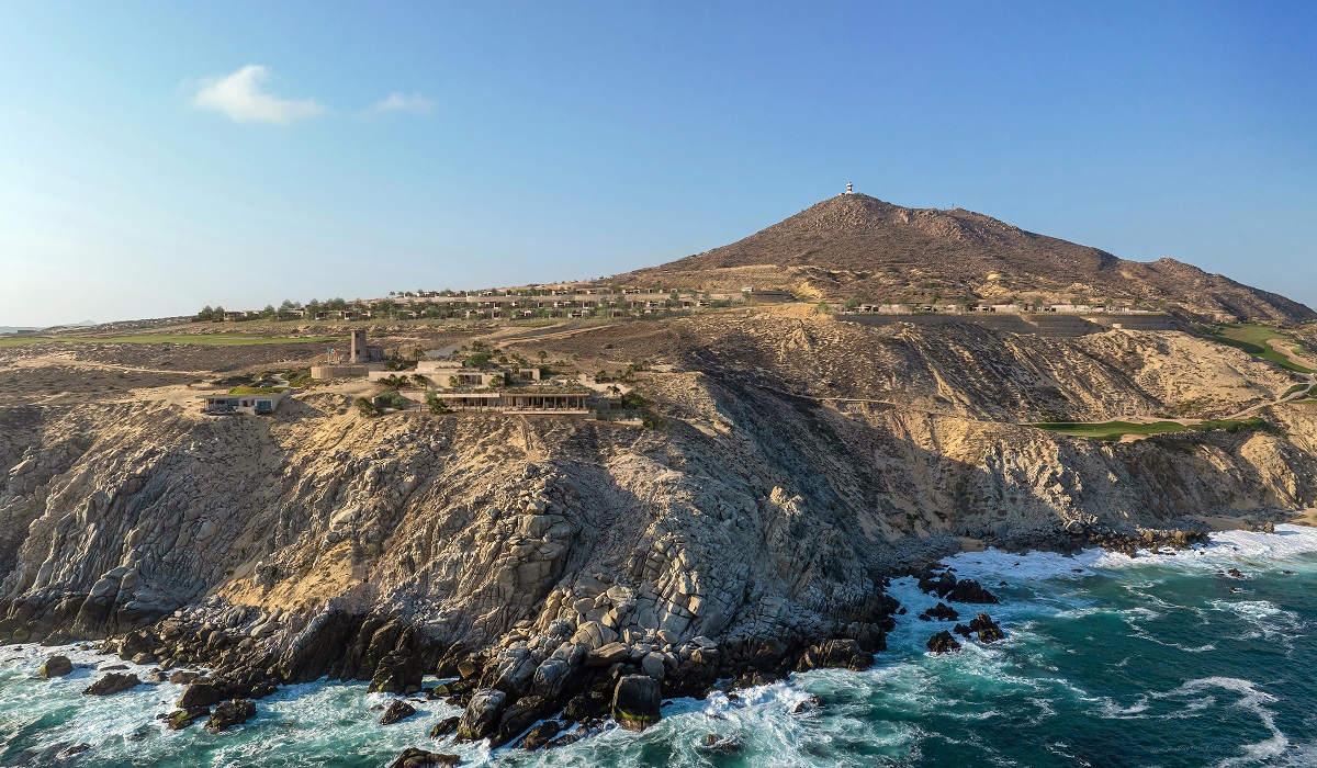 view from ocean looking at cliffs and location for Rosewood Residences, Old Lighthouse