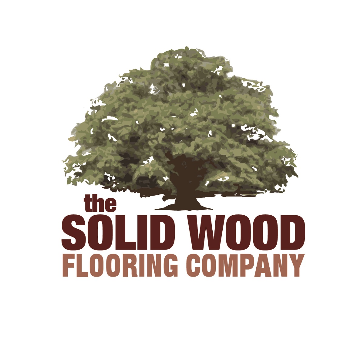 The solid wood flooring company logo