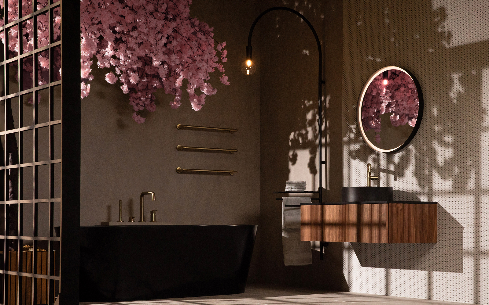 japanese inspired bathroom design from BAGNODESIGN