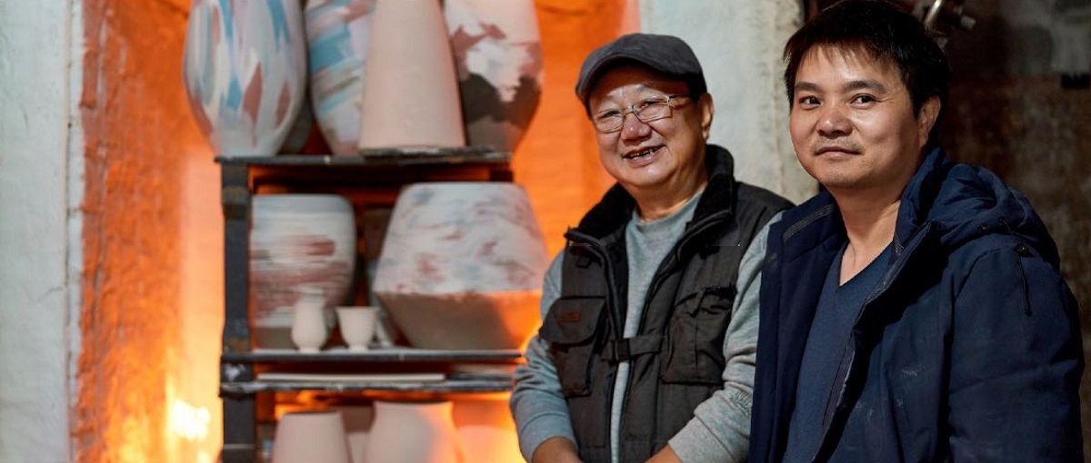 visiting ceramic studios in Jingdezhen