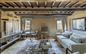 suite living room in Borgo dei Conti Resort, Umbria