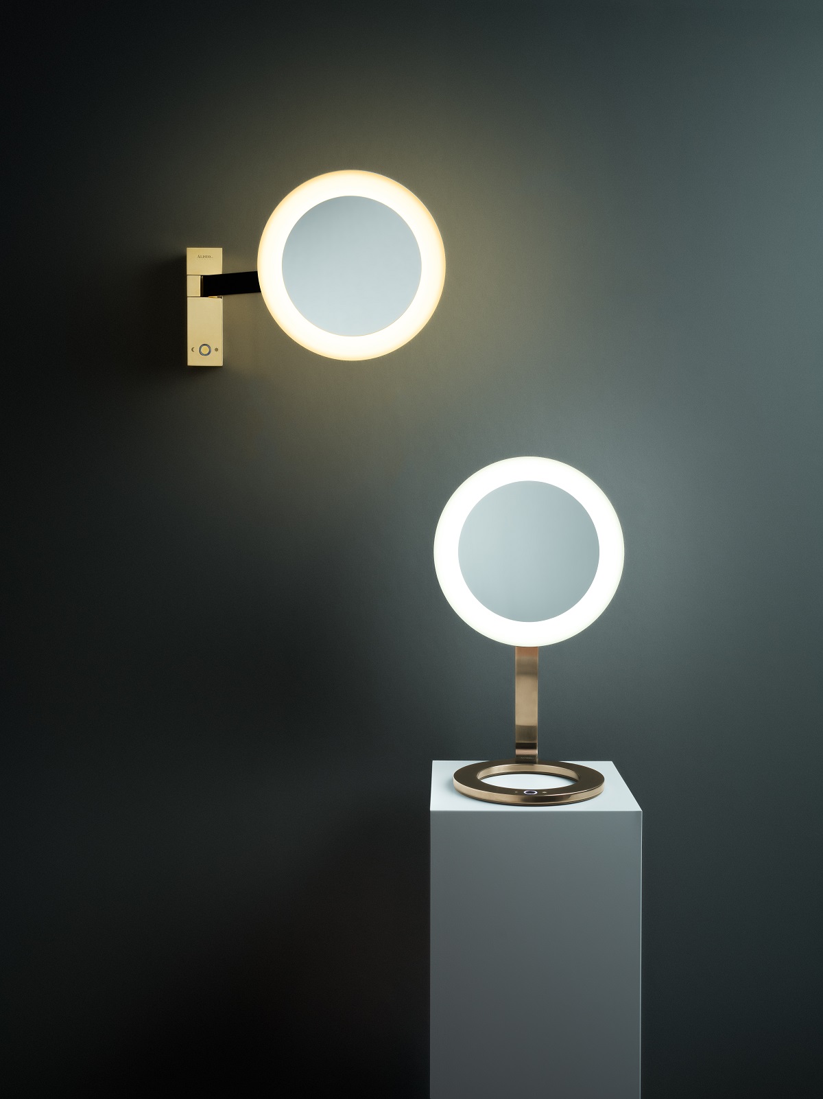 LED Moon Dance backlit vanity mirror by Aliseo