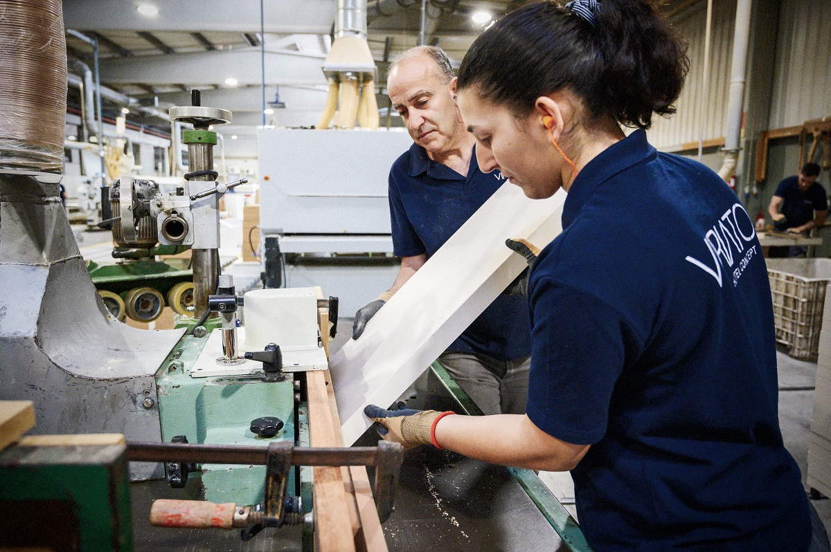 on the factory floor at VIRIATO in Portugal