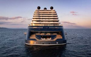 The back of Ilma, the latest ship to join Ritz-Carlton's fleet of superyachts