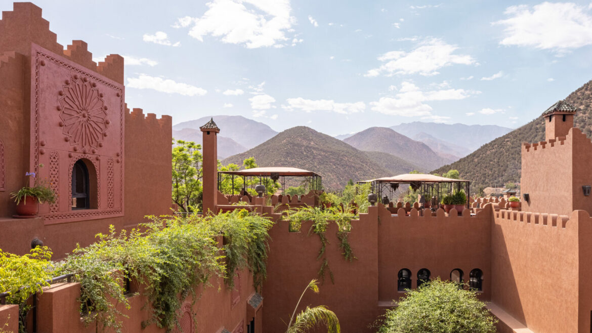 View of High Atlas Mountains from Kasbah Tamadot