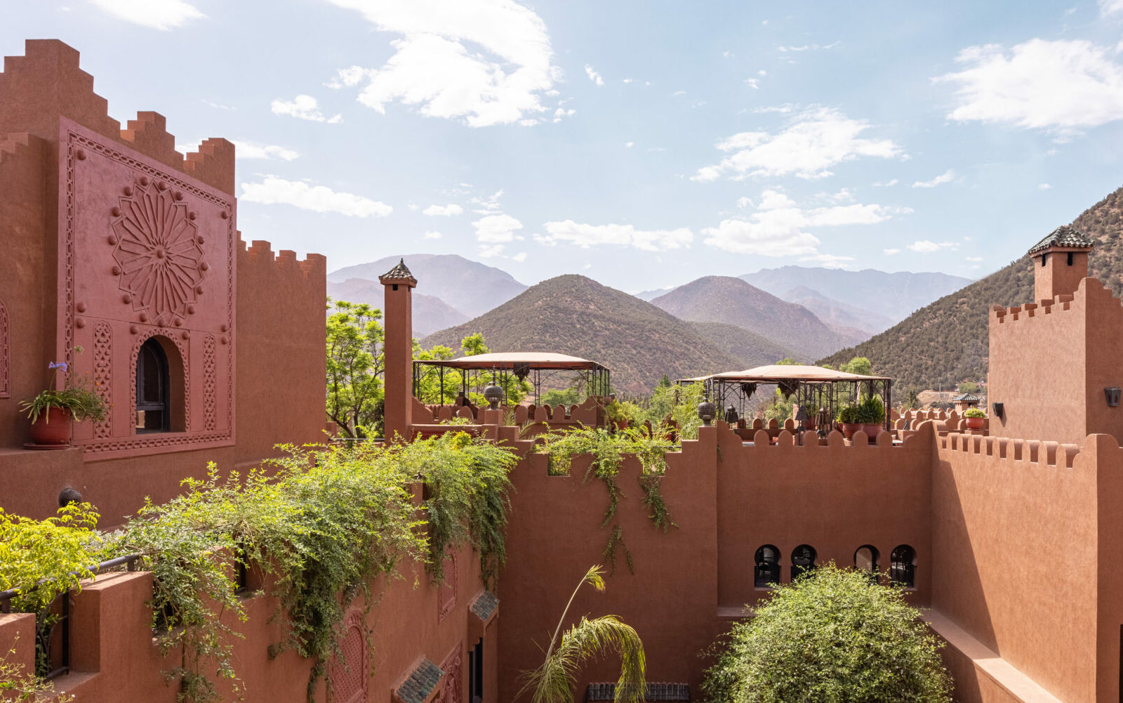 View of High Atlas Mountains from Kasbah Tamadot