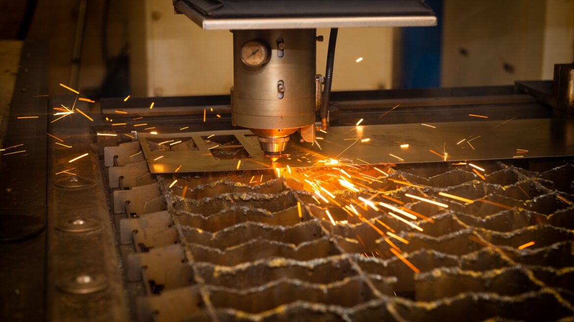 detail of machinery in Northern Lights lighting factory